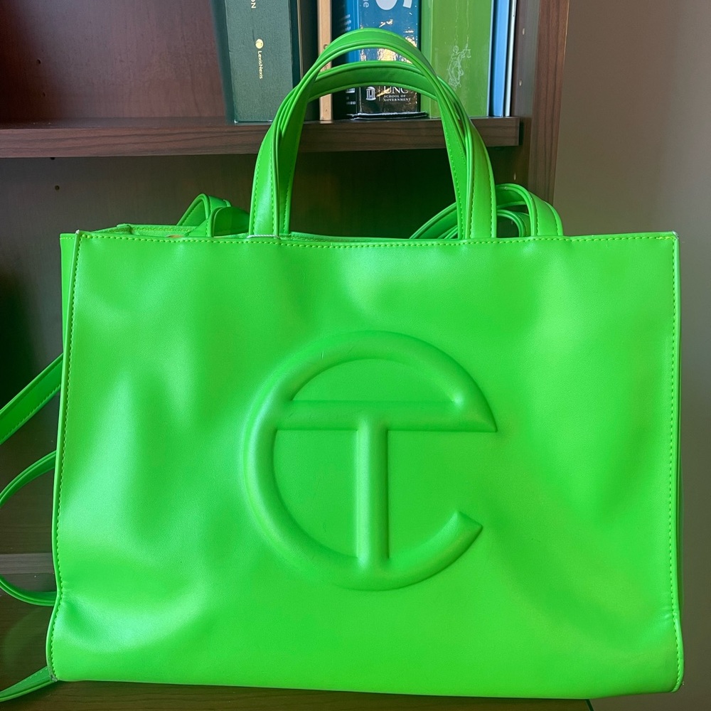 Highlighter Green Medium Telfar Tote
